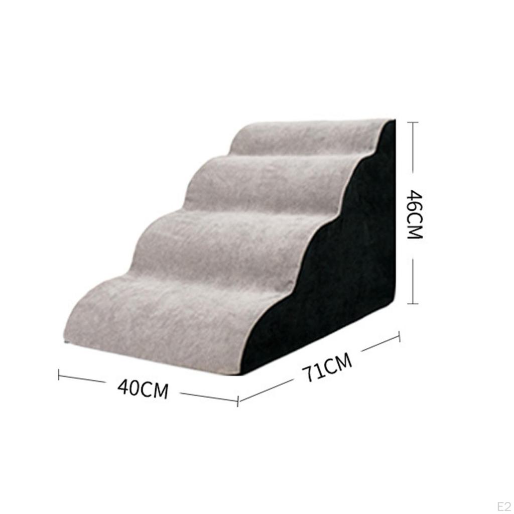 Pet Dog Stairs, Cat Ladder Ramp, Non Slip, Washable Breathable Removable Comfortable Climbing Stairs