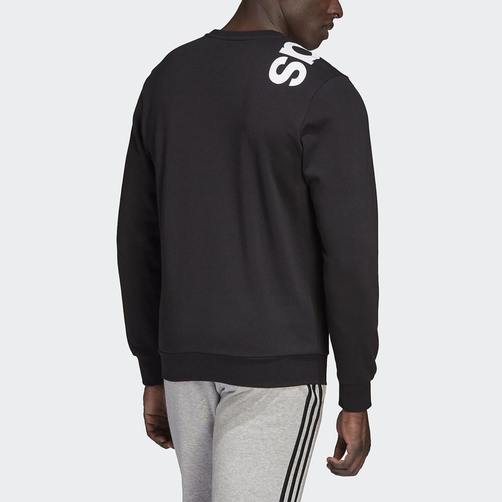 adidas Casual Sport Crew Neck Pullover Knitted Sweatshirt Men Tops Black GD5938