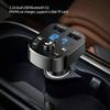 Car Bluetooth 5.0 FM Transmitter, Dual USB Fast Charger MP3 Player Wireless FM Receiver Car Kit Support USB Flash Drive