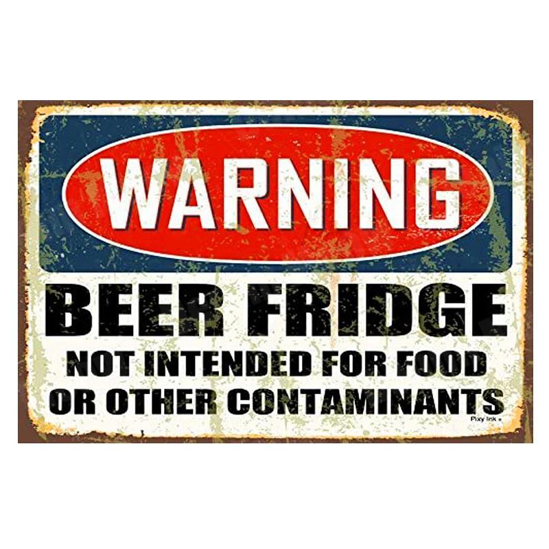 Hisun Tin Sign HD Tin Sign Vintage Beer Humor Wall Decor  Retro Funny Bar  Man Cave Metal Poster for Pub Kitchen Garage