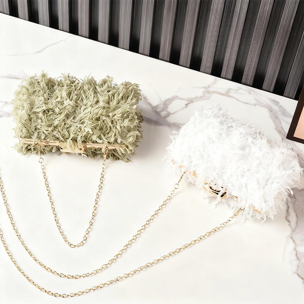 Green Tassel Bag Vintage Luxury Shoulder Crossbody Handbag Elegantly Designed Fashion Wedding Party Purse Tote Bag for Women