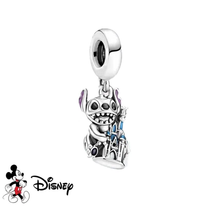 Disney Nuovo Stitch Scintillante Buzz Lightyear Ciondolo Winnie the Pooh Eeyore Perla Charm Adatta ai Braccialetti Originali Gioielli Fai da Te Regalo