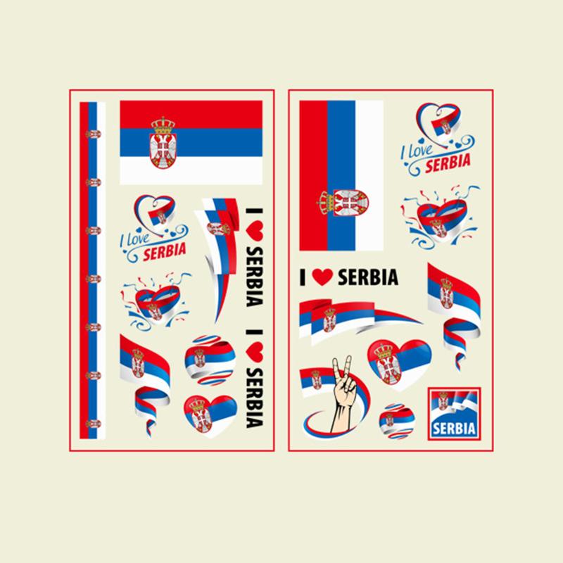 Neu! 10 Stück Katar WM Flagge Tattoo Aufkleber Premium Wasserdicht Temporärer Aufkleber für Fußballparty