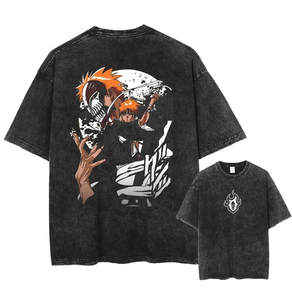 Street Cotton Print Casual Anime Large Size T-Shirt Harajuku Japan Summer S