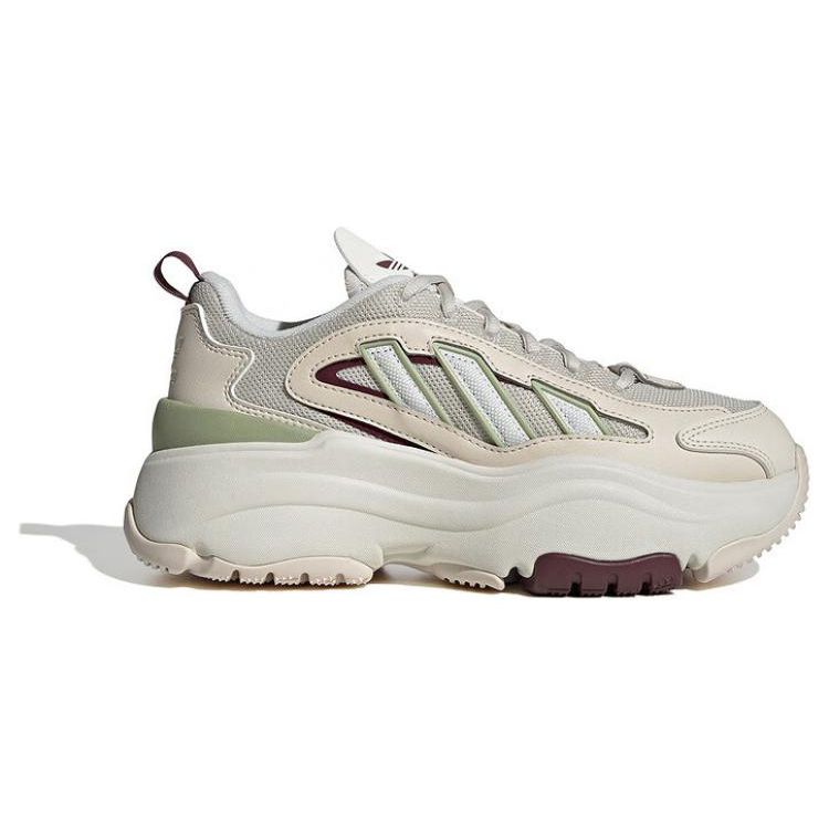 Adidas Originale Ozgaia Retro Vielseitige Stoßdämpfende Rutschfeste Atmungsaktive Low-Top Freizeitschuhe Damen Sneaker Beige JI4281