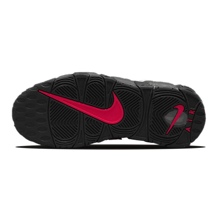 Nike Air More Uptempo GS Medium Ash Siren Red White Kids Sneakers Black DH9719-200
