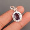 Amethyst Gemstone 925 Sterling Silver Jewelry Handmade Pendant1.20" Gift For Her PP-7-3