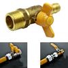 Válvula de bola aislante de punto de prueba de Gas, latón con válvula de aceitunas de latón, accesorios para estufa de Gas