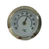 28mm Zinc Alloy Round Pointer Thermometer, Induction Type, Dual Fahrenheit & Celsius Gauge