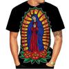 3D Print Saint Mary Retro Harajuku Sports Quick-dry Breathable Men Women T-shirt Outdoor Street Casual Parent-child Short Sleeve
