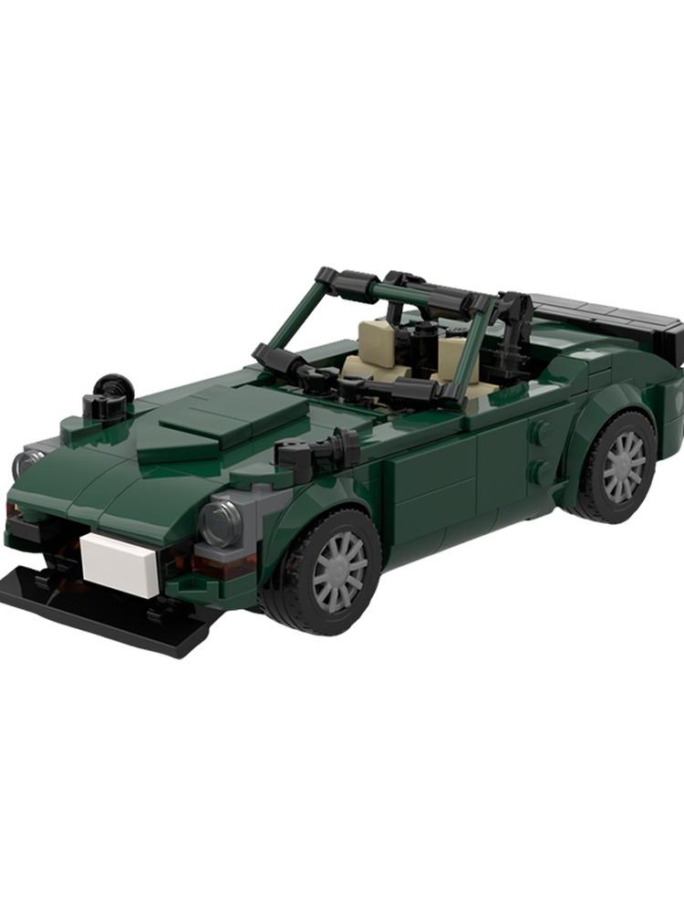 363pcs MOC 74 Datsun 240z 260z S30 Green Mamba City Champions Model Building Blocks Architecture Toys Christmas Gifts Education