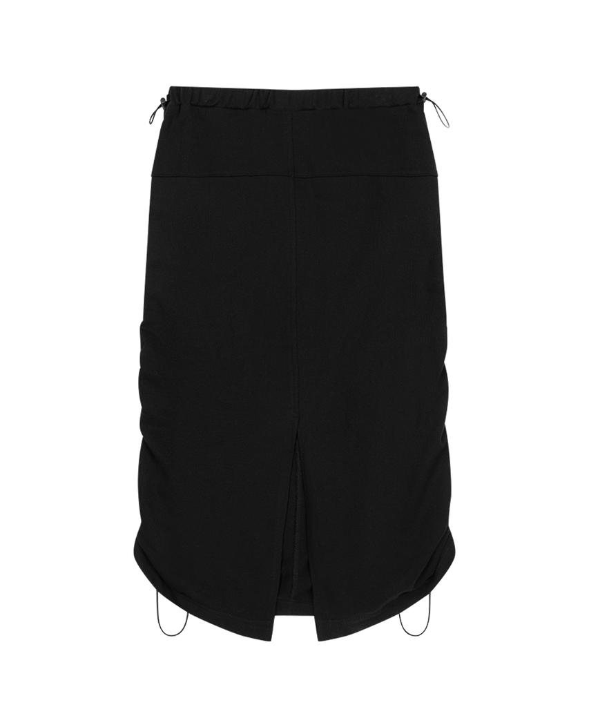 Sunday Fruits Market String Sweat Skirt Black