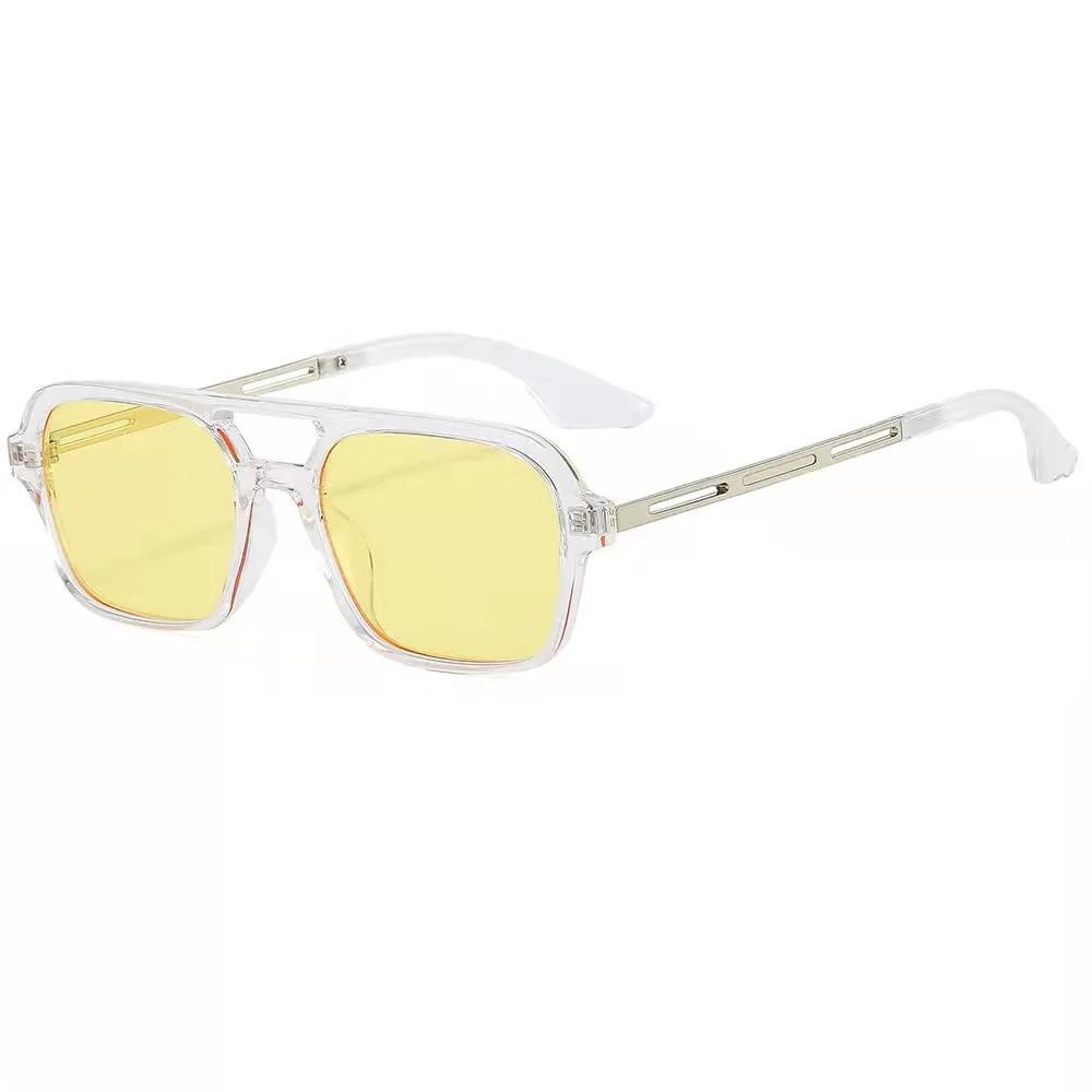 

Double Bridges for Women Sunglasses Fashion Pink Gradient Glasses Classic Vintage Hollow Leopard Blue Sun Eyeglasses Men Sunglasses UV400 1PC