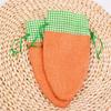 Pack Of 16 High Quality Drawstring Bags With Carrot Pattern Gift Wrapping Bag For Festival Decors And Practical Storage