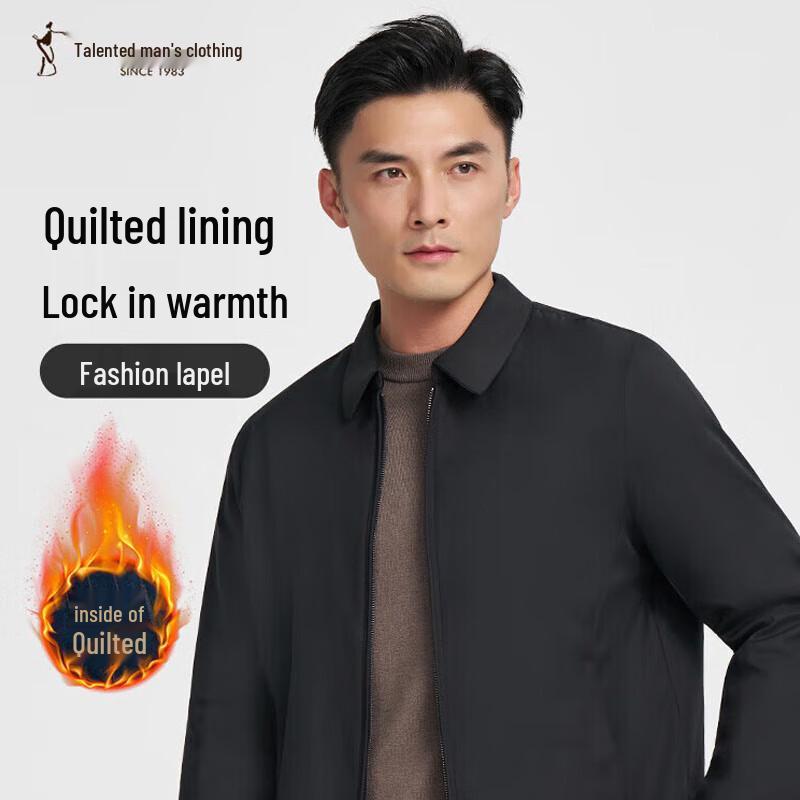 

TRIES Men s Classic Lapel Business Jacket 4XL