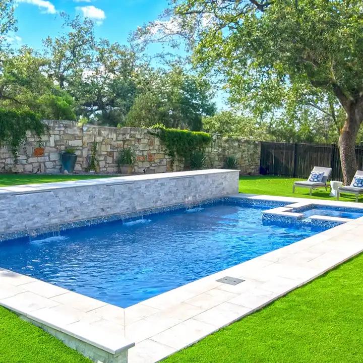 Large Family Outdoor Fiberglass Swimming Pool for Villas