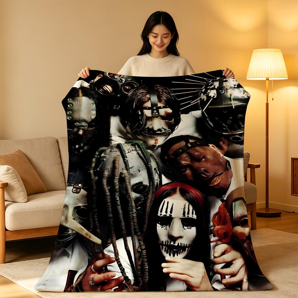 Band S-Slipknot Throw High-Density Short Plush Blanket Soft Skin-Friendly for Sofa Nap Air-Conditioned Room