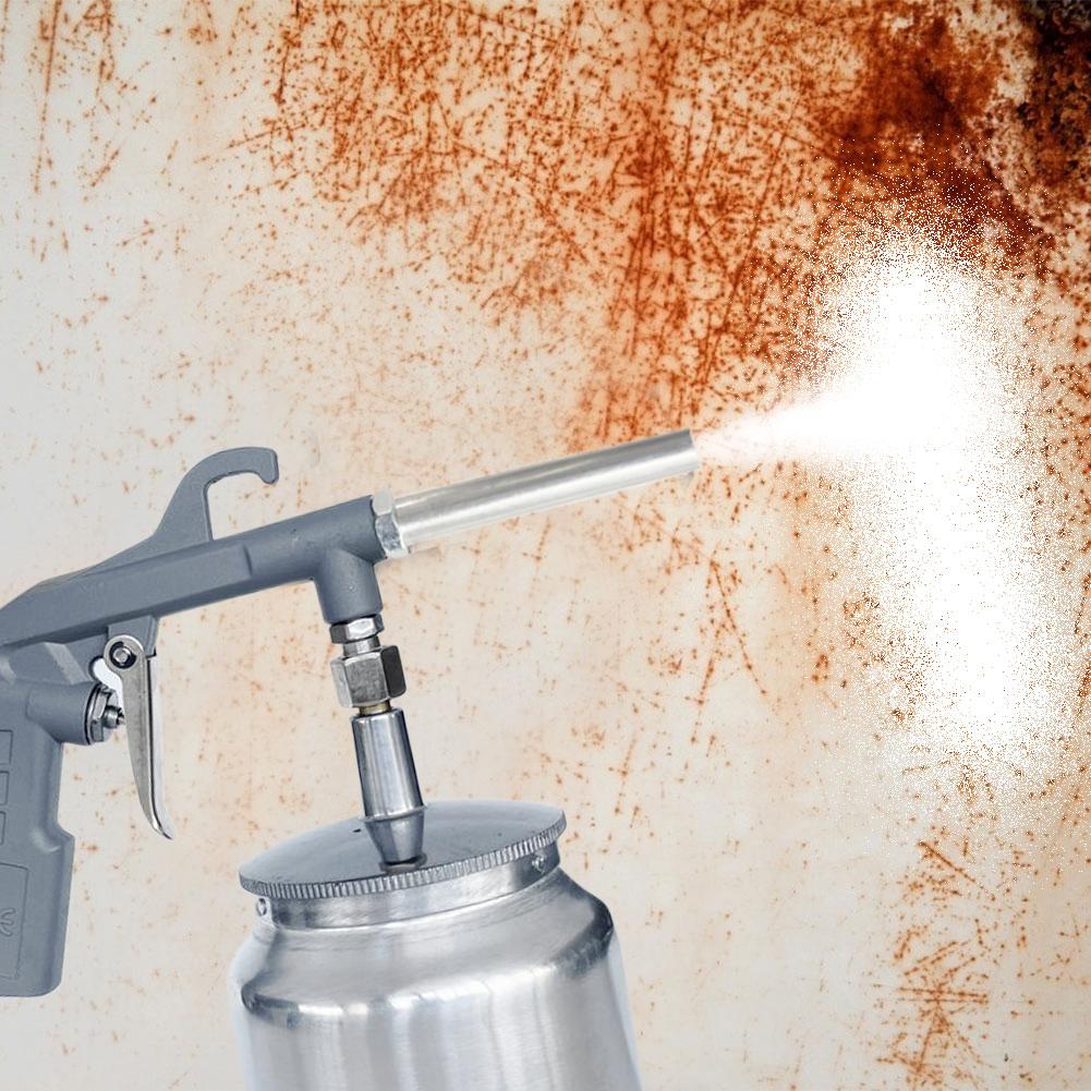 750ml Portable Sandblasting Gun 2.5bar Pneumatic Sand Blasting Machine 1/4inch Air Sandblasting Gun for Removing Rust