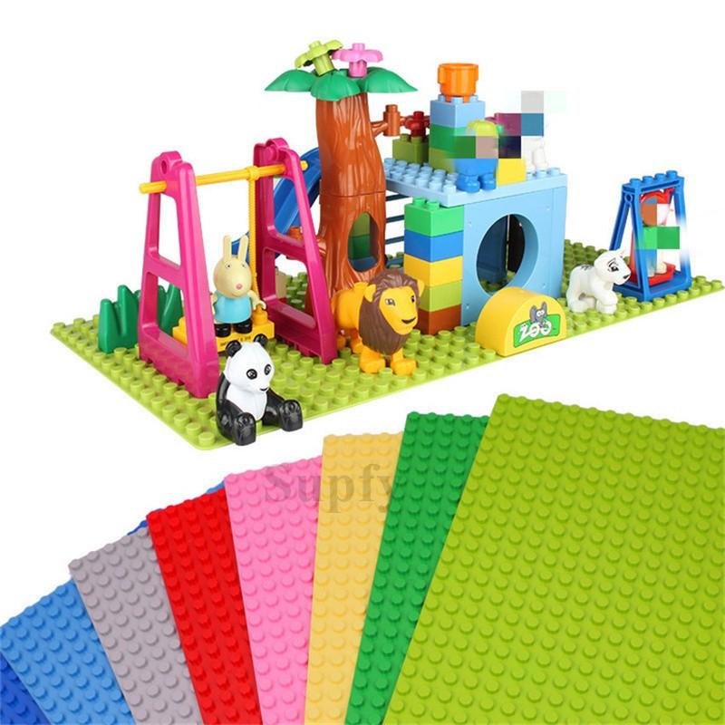 Non-Toxic Base Plate 16*32 Dots Duploed Big Base Building Blocks Baseplate Bricks Classical Bricks Kids Toys Compatible With Brand Blocks