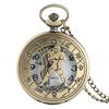 Fashion Zodiac Constellation Aquarius Retro Pocket Watches for Man's Women's Gifts with Chain
