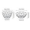 Iron Fruit Basket Simple Fruit Basin Multi-Size Iron Snack Bread Vegetable Storage Bowls Kitchen Eggs Dessert Holder Organizer