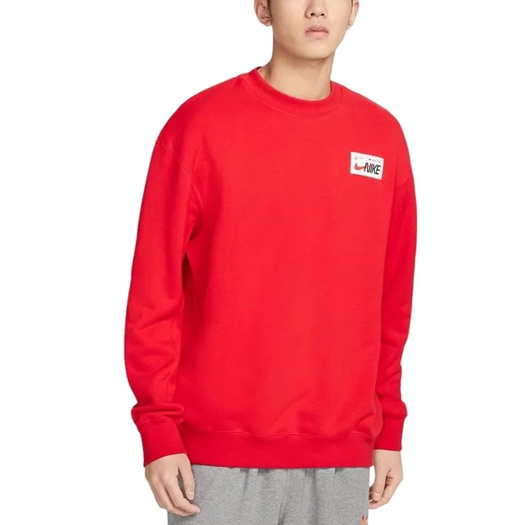 Nike Sweatshirts Men's Red Crew Neck Moderate Other CK6359-657