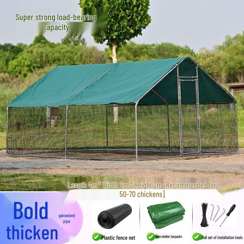 Extra Large Outdoor Rainproof Poultry Coop for Chickens, Pigeons & Peacocks