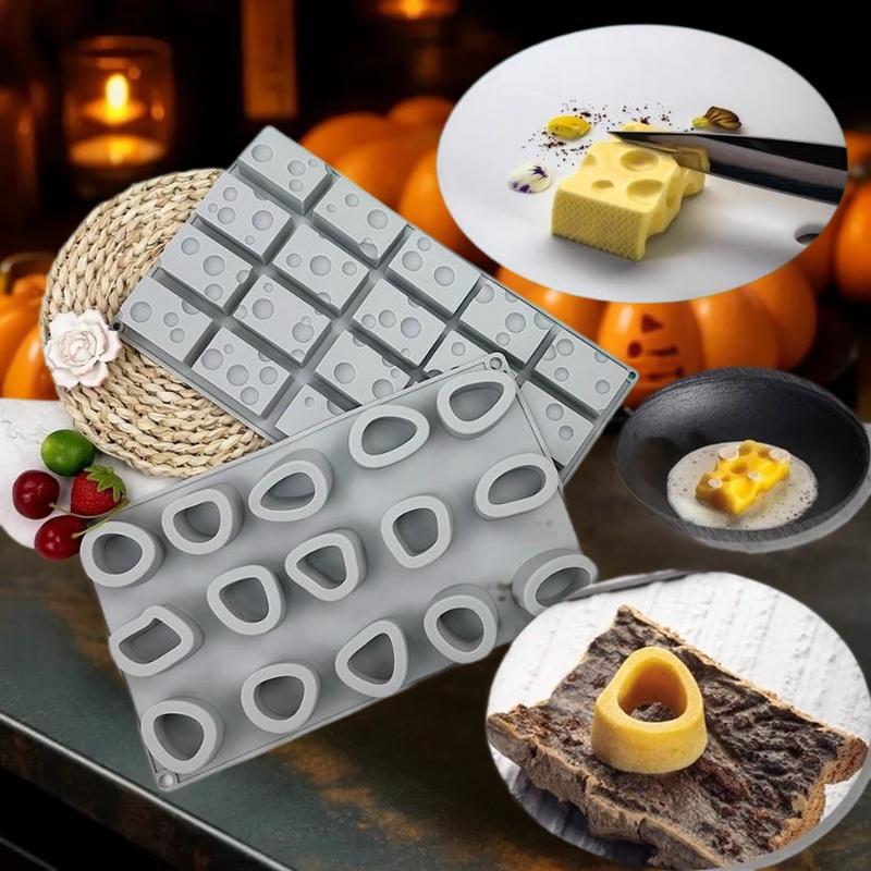 15/20 Hole Cheese Silicone Mold Fondant Cake Mold Cake Decoration Accessories Bakeware DIY Chocolate Baking Tools