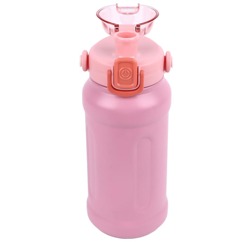 1100ML Vacuum Cup Stainless Steel Insulated Water Bottle Sports Water Bottle with Straw Light Pink