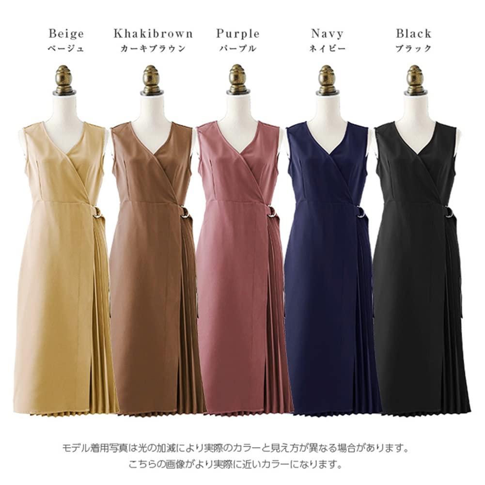 Long Jumper Skirt Sleeveless Flared Solid Elegant and Perfect for and Winter Women's Dress, Sweatshirt, V-Neck Dress, Color, Pleated, Stylish,