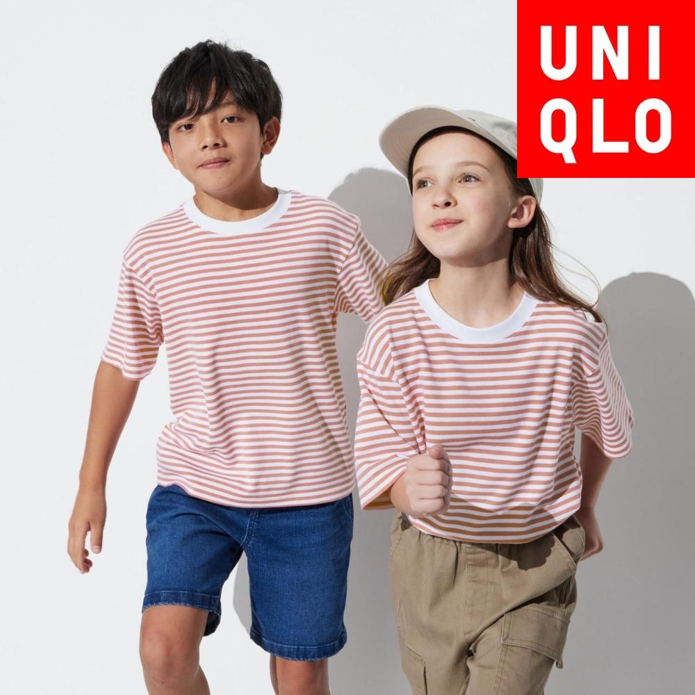 

ФУТБОЛКА UNIQLO KIDS AIRISM из ХЛОПКА С КРУГЛЫМ ВЫРЕЗОМ, с короткими рукавами 09 BLACK/KIDS 100
