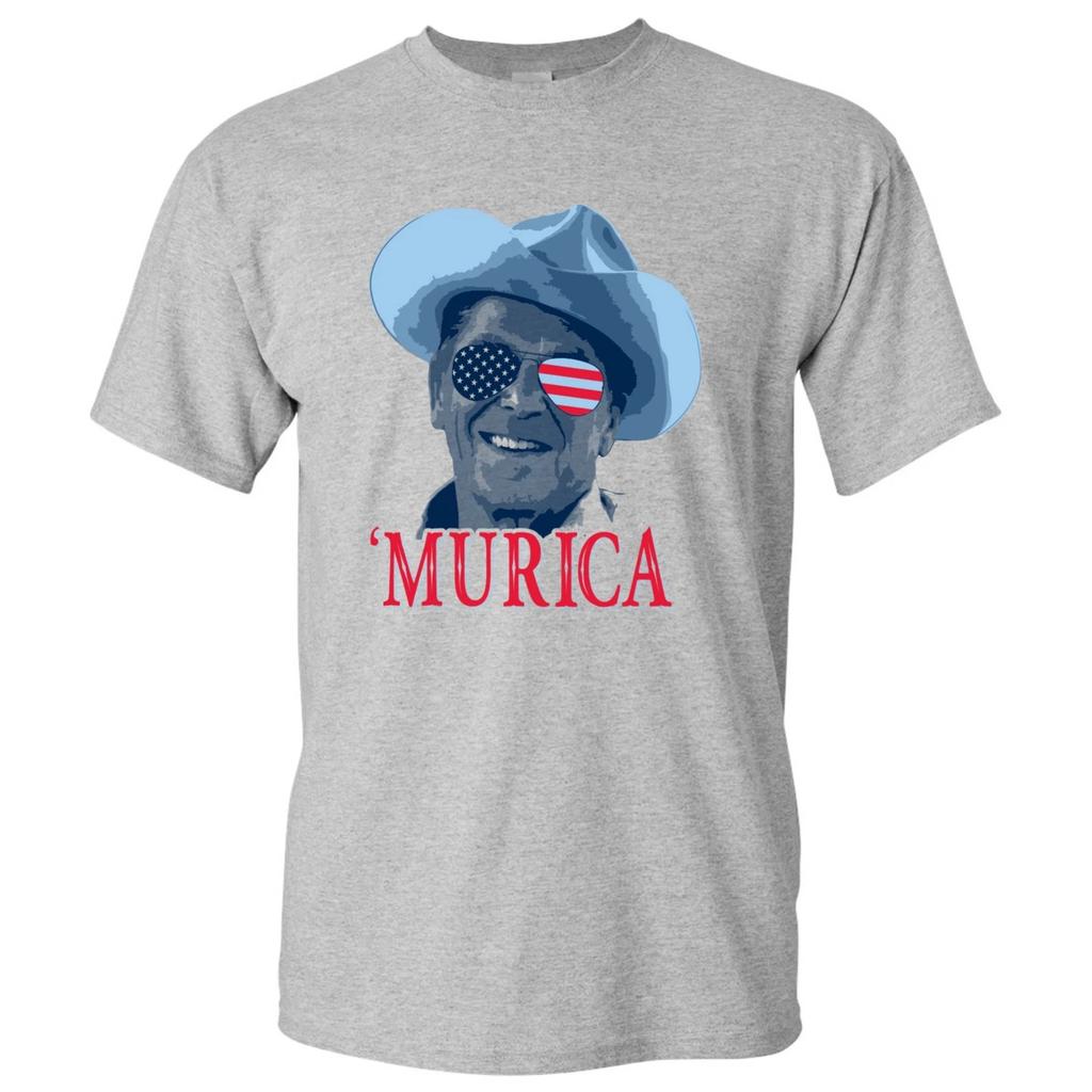 Reagan Murica - Funny Fourth of July Short Sleeve USA Unisex T-Shirt