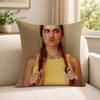 Person AAddison RRae funny Cushion Cover Soft Short Plush SkinFriendly Cushion Case for MultiScene Use