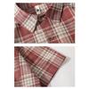 Men S Short Sleeve Plaid Loose Casual Vintage Fashion Shirt