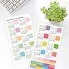 2pcs 2026 Monthly Planner Stickers Colorful Calendar Tabs Student Teacher Office Supplies Sticky Labels for Agenda Planning