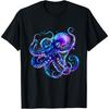 Oktopus Kunstwerk Meer Ozean Tierliebhaber Motiv Meeresbewohner T-Shirt