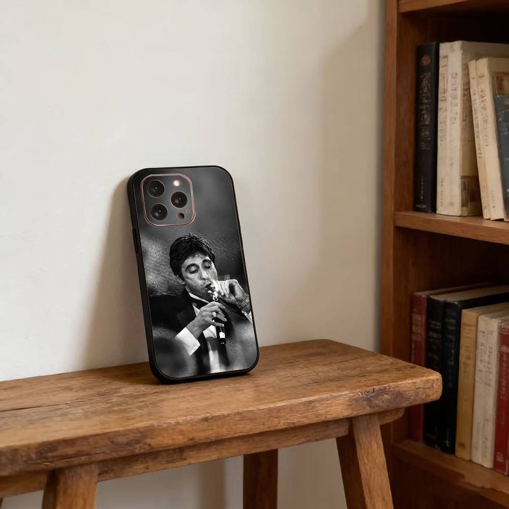 Classic S-Scarface Film Tony Phone Case For iPhone17,16,15,14,13,12,11 Plus,Pro Magnetic For Magsafe Wireless Charging