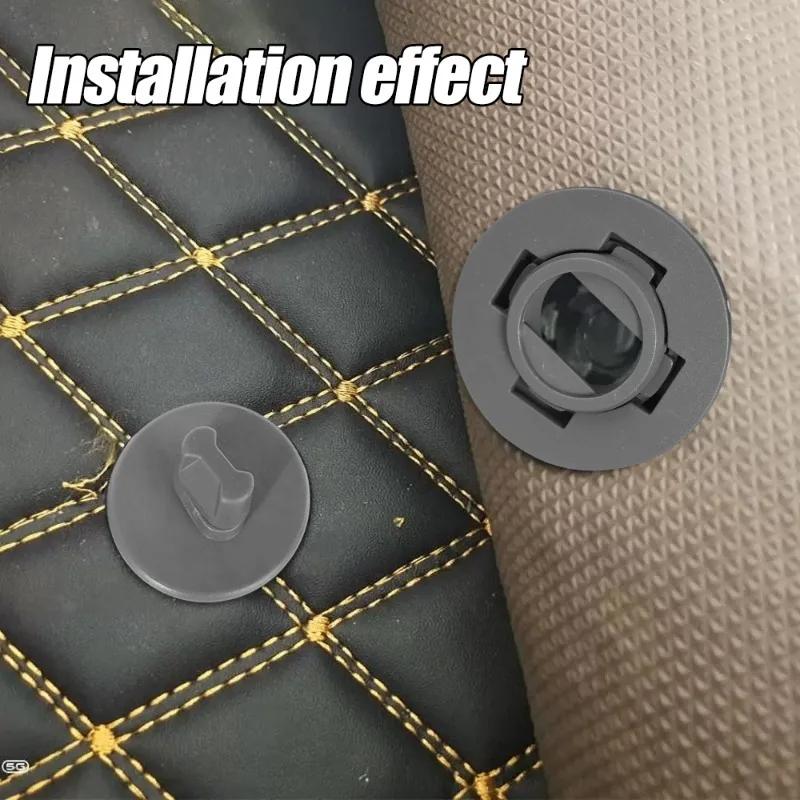 8/4-teilige Befestigungsschnalle für Autofußmatten, abnehmbare, doppellagige Autofußpolster, rutschfeste Klemmschnalle, universelle Auto-Lederteppich-Fixierung