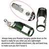 Fly Fishing Floatant Bottle Holder, Aluminum Alloy Lightweight Clip-On/Hang-On Tool Holder for Vest Backpack, for D-Rings & Loops