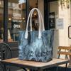 Gothic Skull Shoulder Bag Stylish Large Capacity Casual Tote for Daily Use