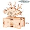 DIY Creative Gramophone Wood Phonograph Musical Potential Box High Quality Children's Puzzle Toys
