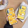 AH37 Lazy Egg Gudetama Schwarze Hülle für Samsung Note 20 Lite S24 Ultra S23 S22 A05 A06 A11 A71 A15 A16 A13 A24 A25 A33 A52 A53 M55 M35 Softhülle