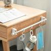 10Pcs Durable 360° Rotatable Pole Fixator Strong Adhesive Retractable Curtain Rod Bracket Non-drilling Shower Towel Rod Hook