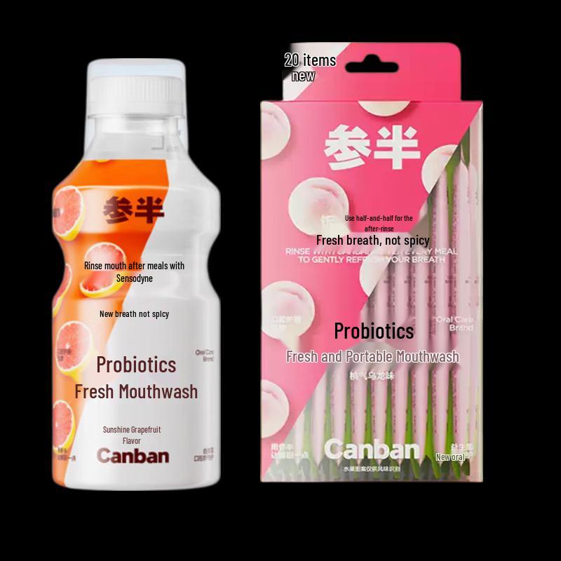 Набор ополаскиватель и полоски для полости рта Can Ban Probiotic