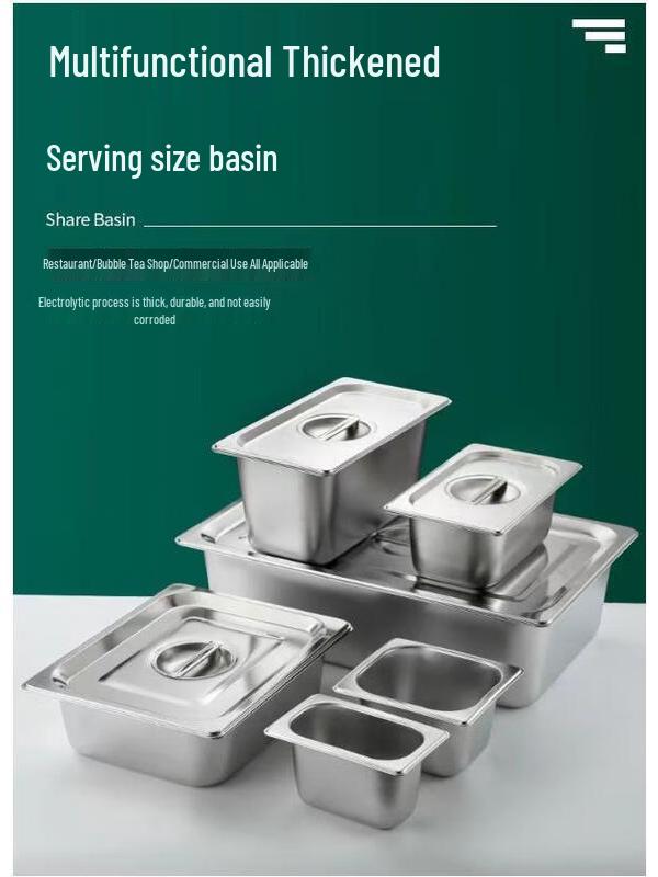 ZLIII 304 Stainless Steel Warming Table Food Pan