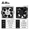 Delta High-Speed Cooling Fan, 12cm, 12V, Strong Airflow, Powerful Cooling, High RPM.
