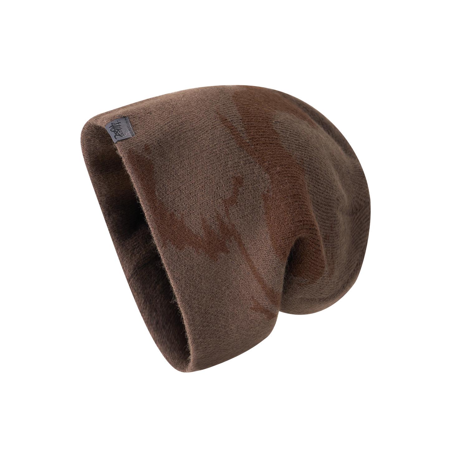 

Women s Autumn & Winter Knitted Slouchy Beanie: Cozy, Versatile Japanese Style for a Small Face Look, Suitable for Larger Head Sizes.