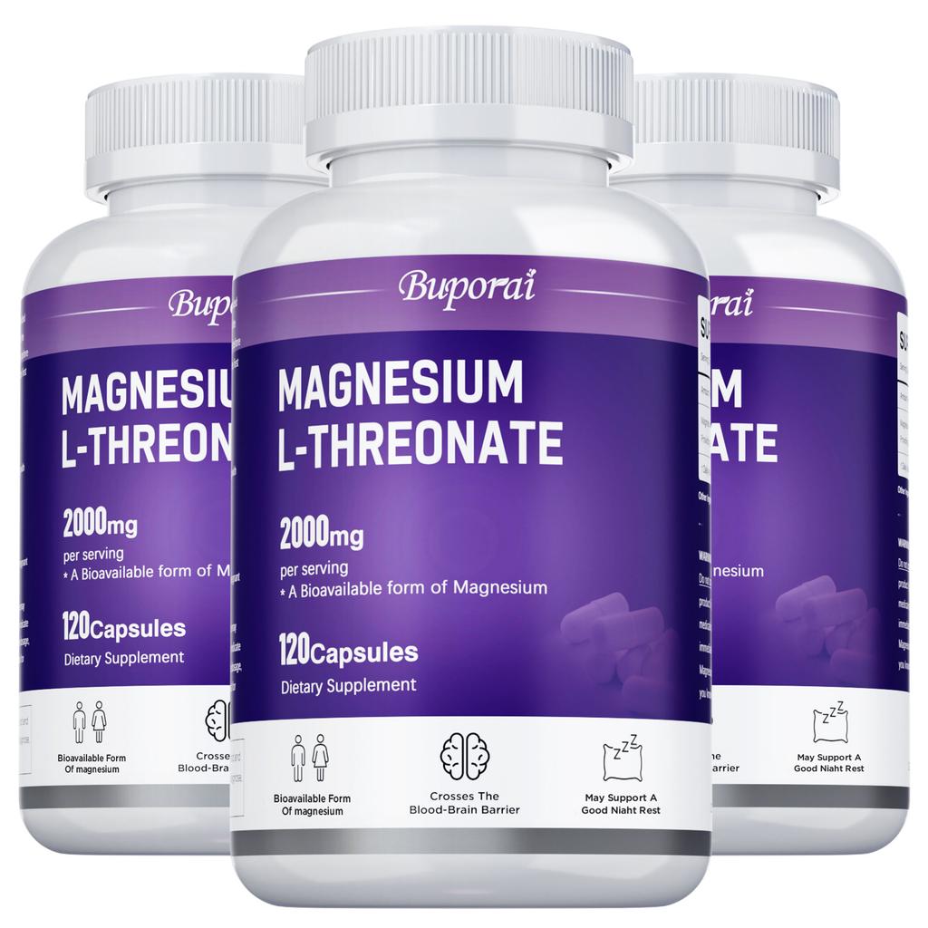 Buporui High-Absorption Magnesium Dietary Supplement, L-Threonine Magnesium, Supporting Daily Well-being and Cognitive Nutrition