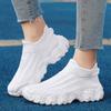Men Shoes New Comfortable High-top Walking Shoes Women Lightweight Fashion Casual Sneakers Breathable Slip on Mens Loafers Black