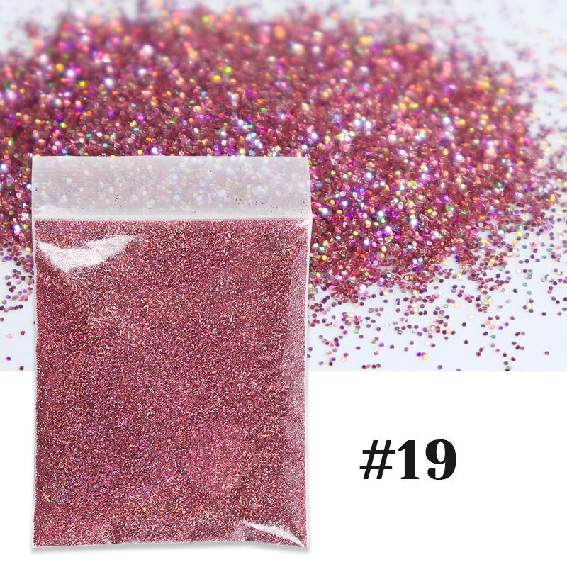 10g mixed color nail art glitter powder holographic laser dust nail Sequins bulk DIY epoxy resin nail art filler